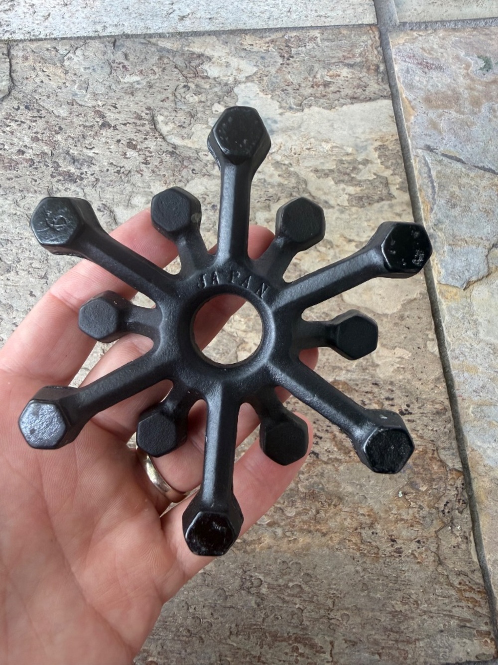 Vintage Mid Century Modern Cast Iron Spider Mini Candle Holder Atomic Japan 4” - Picture 8 of 13